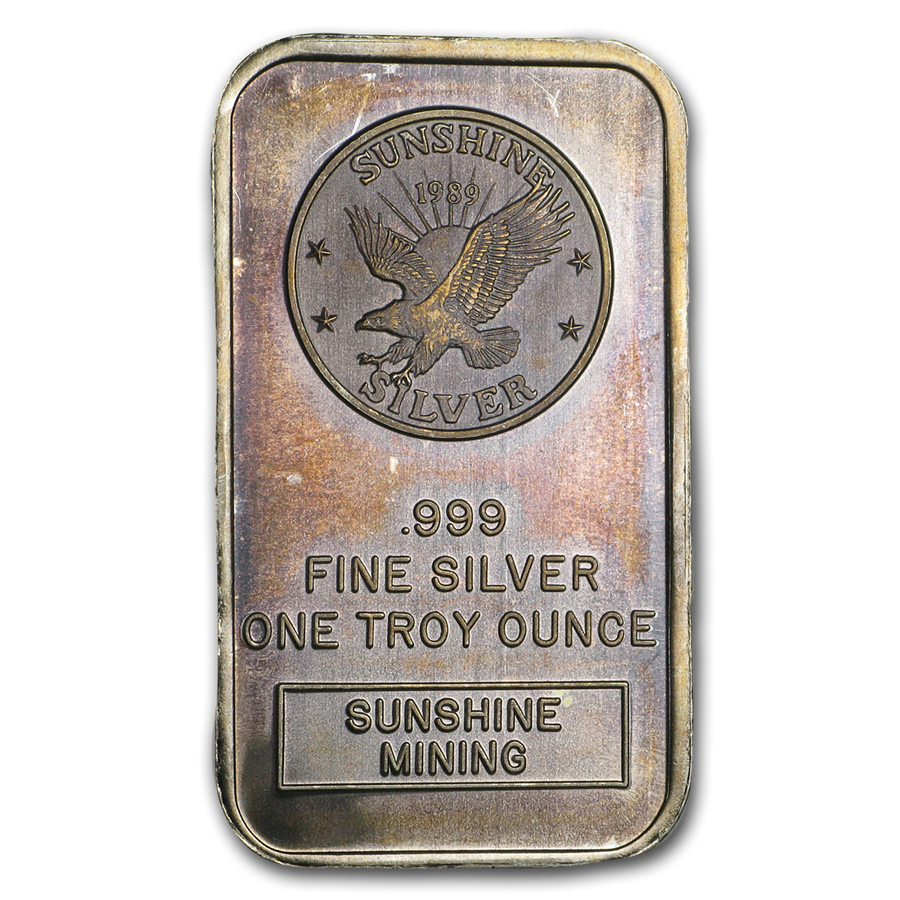 Buy 1 oz Silver Bar Sunshine Mining (Vintage) Bar Online 1 oz